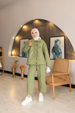 Galeriyi görüntüleyiciye yükle: Sima Rose Coord Takım Pantolon Ceket Takımı
